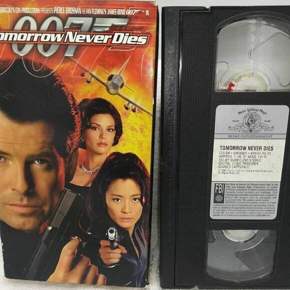 Lot of 2 -007 James Bond - VHS - 1998 Pierce Bronson MGM Tomorrow, The World - Picture 8 of 13